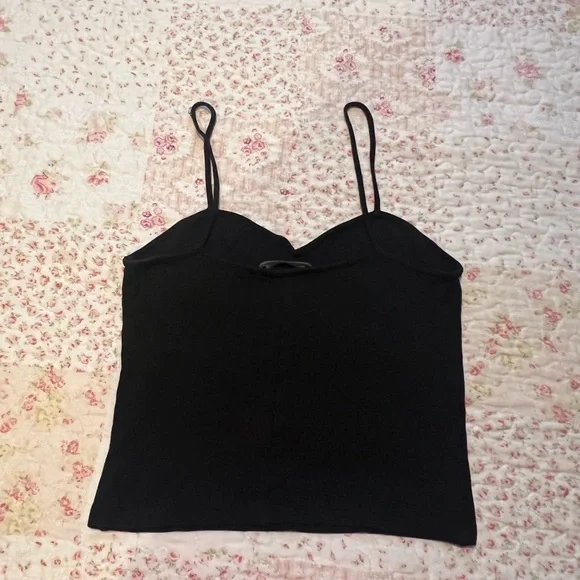 Brandy Melville Black Spaghetti Strap Cami - Picture 3 of 4